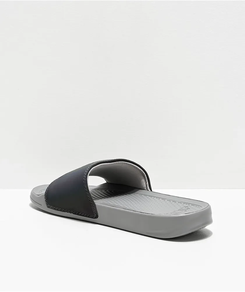 RIPNDIP Lord Nermal Iridescent Grey Slide Sandals