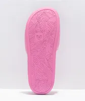 RIPNDIP Lord Nermal Pink & Blue Flame Slide Sandals