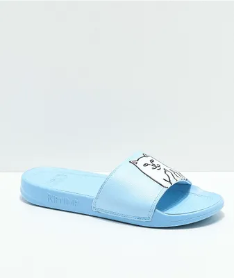 RIPNDIP Lord Nermal Sky Blue Slide Sandals