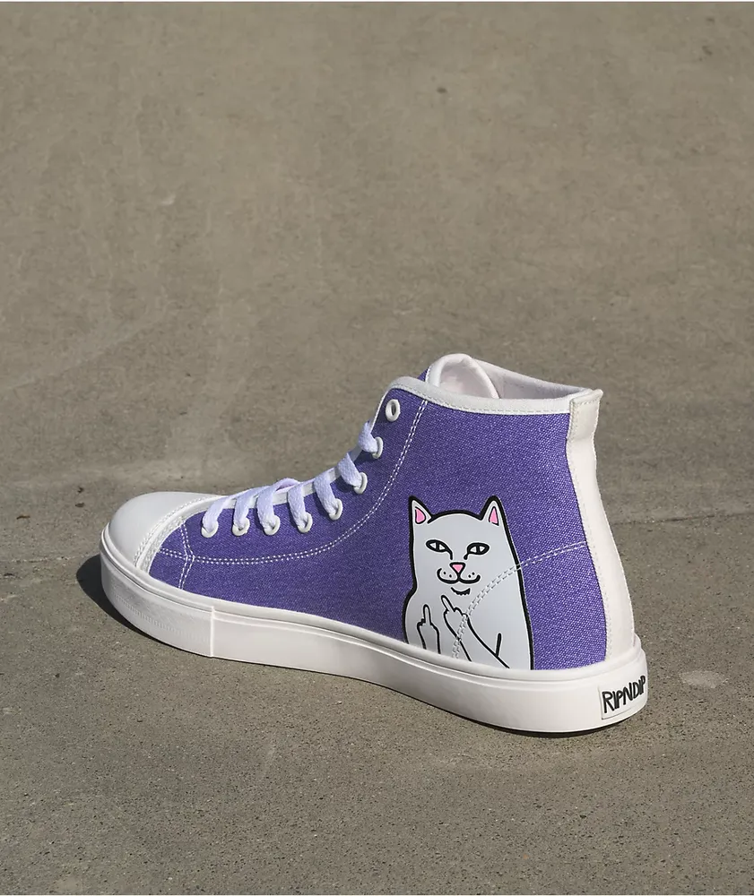 RIPNDIP Lord Nermal UV Reactive White High Top Shoes