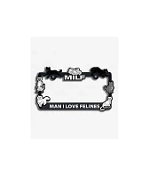 RIPNDIP Man I Love Felines License Plate Frame