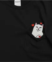 RIPNDIP Nermal Loves Black Pocket T-Shirt