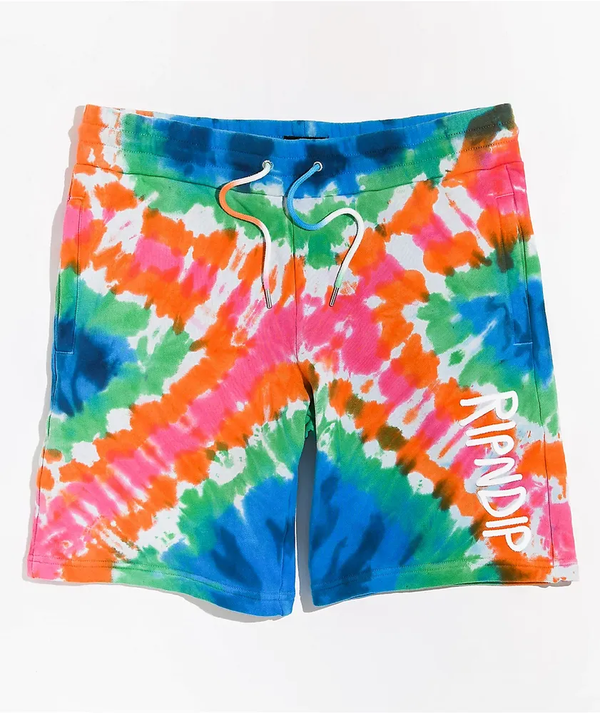 RIPNDIP OG Prisma Tie Dye Sweat Shorts