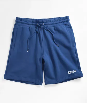 RIPNDIP Peek-A-Nerm Blue Sweat Shorts