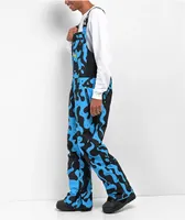RIPNDIP Psychedelic Blue 10K Snowboard Bib Pants 2024