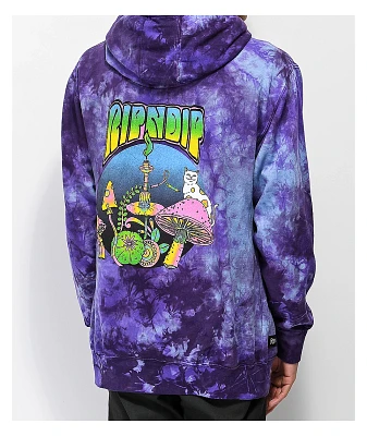 RIPNDIP Psychedelic Nerm Purple Tie Dye Hoodie