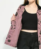 RIPNDIP We Dont Care Mauve Coaches Jacket