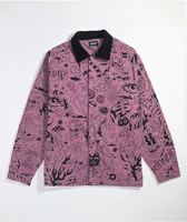 RIPNDIP We Dont Care Mauve Coaches Jacket