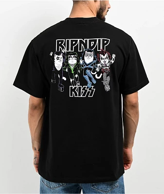 RIPNDIP x KISS Made For Lovin Black T-Shirt