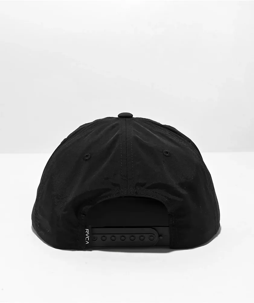 RVCA Ground Cover Black Snapback