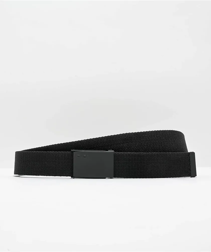 RVCA Options Black Web Belt