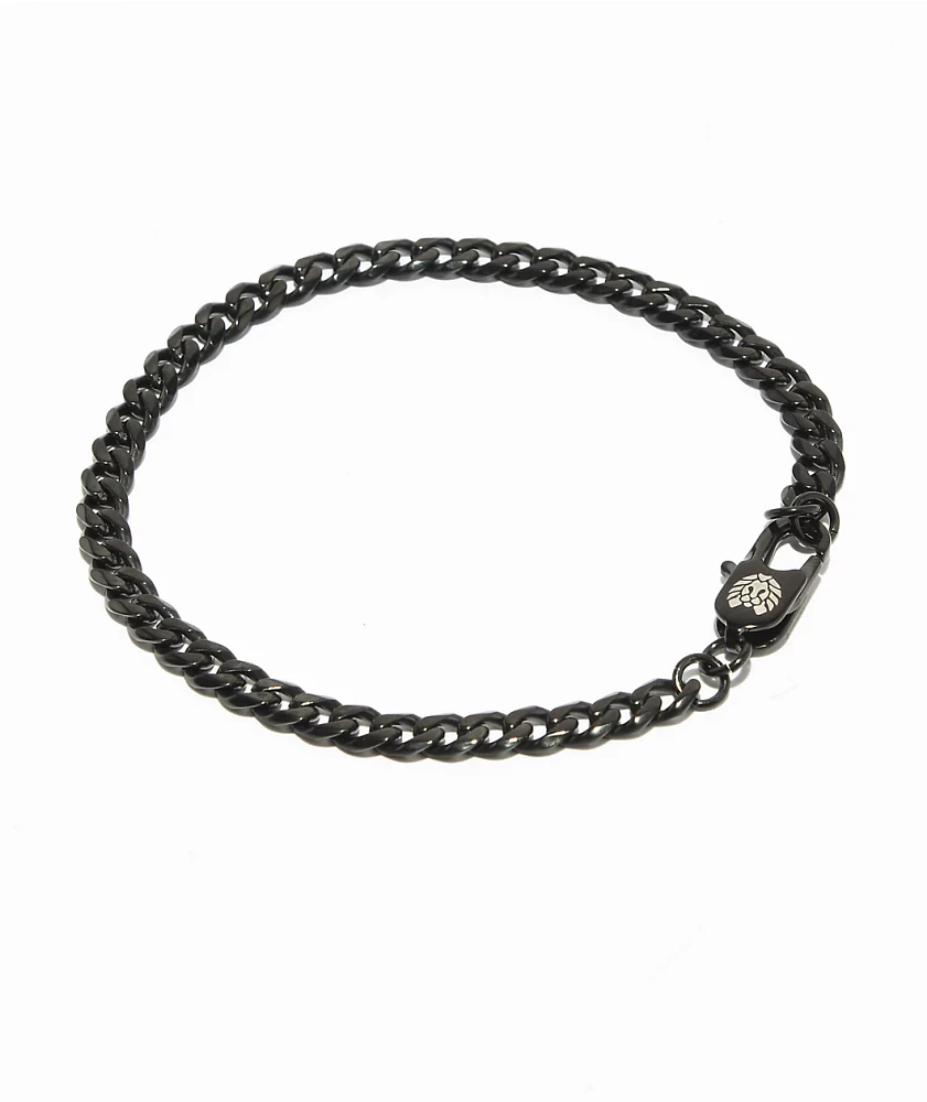 Rastaclat 5mm Black Cuban Chain Bracelet