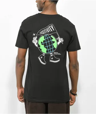 Rastaclat Mr. Positivity Black T-Shirt
