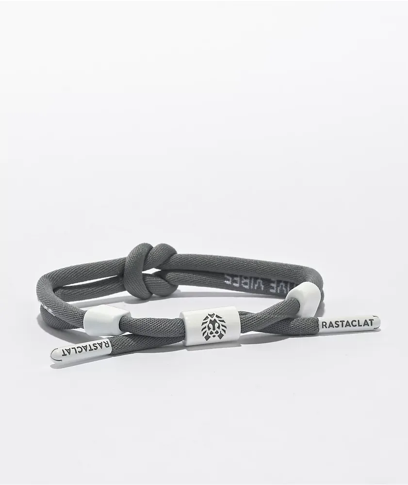 Rastaclat Positive Vibes Grey Knotted Bracelet