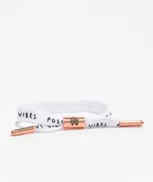 Rastaclat Positive Vibes White & Rose Gold Shoelace Bracelet
