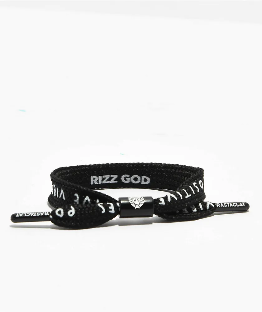 Rastaclat Rizz God Black Shoelace Bracelet