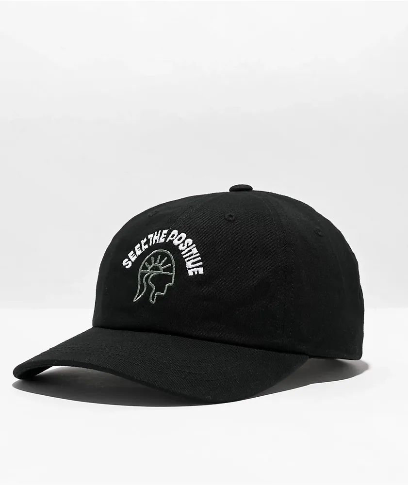 Rastaclat Seek The Positive Logo Black Strapback Hat