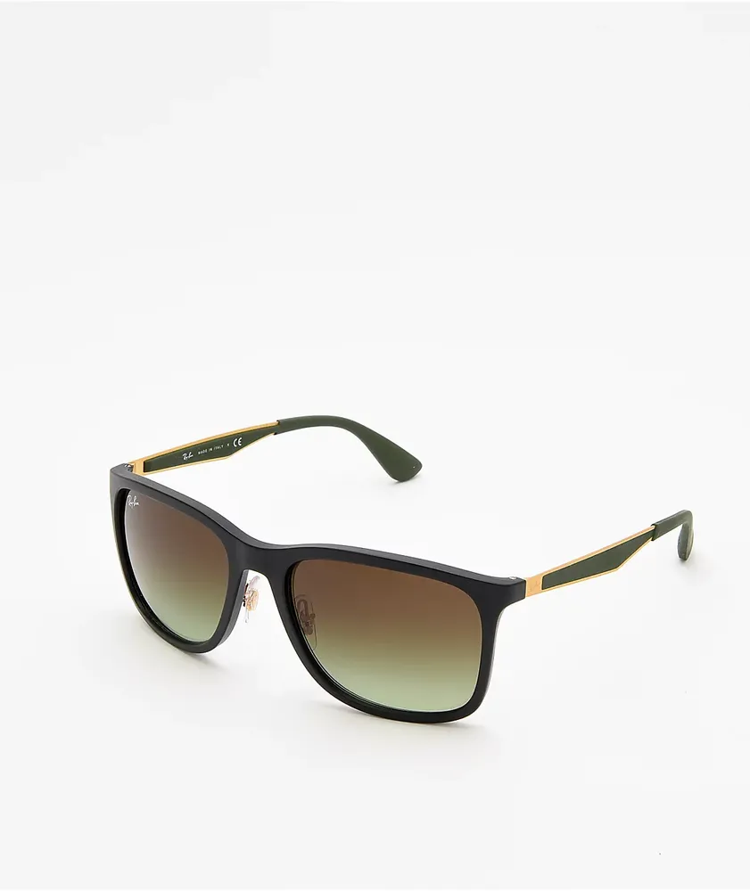 Ray-Ban RB4313 Matte Black & Gold Sunglasses