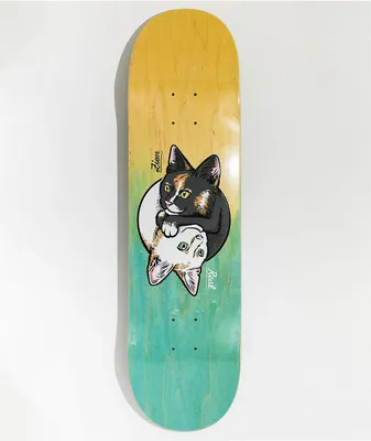Real Zion Yin Yang Kitty 8.25" Skateboard Deck