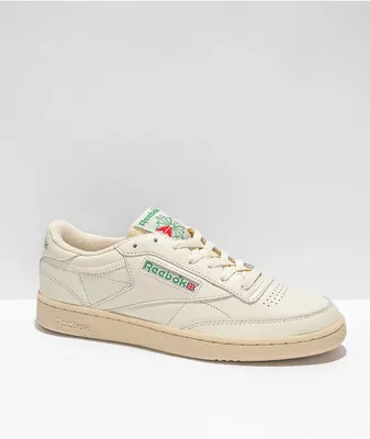 Reebok Club C 85 Vintage White & Green Shoes