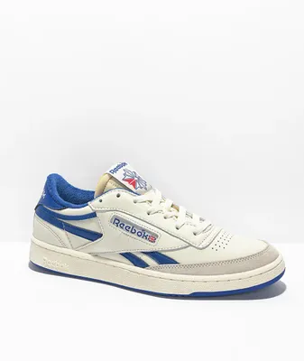 Reebok Club C Vintage Off-White & Blue Shoes
