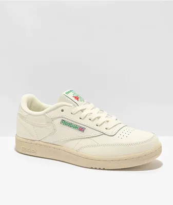 Reebok Kids Club C 85 Vintage White & Green Shoes