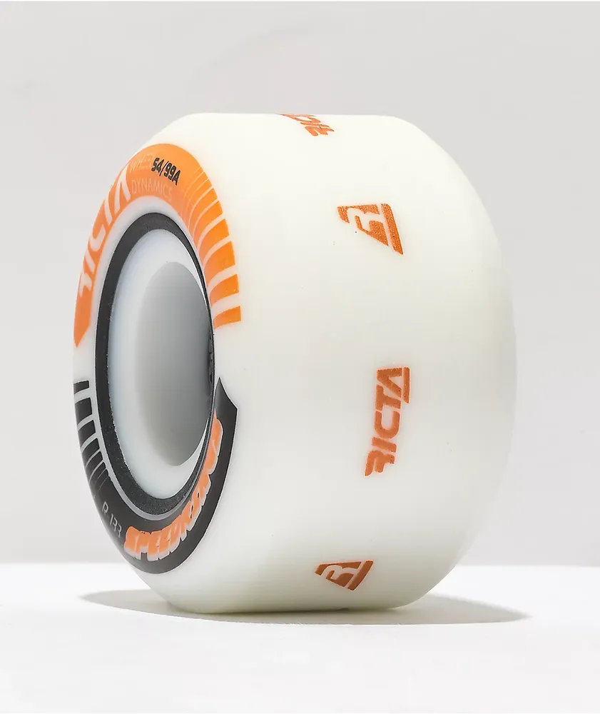 Ricta Speedrings 54mm 99a White Skateboard Wheels