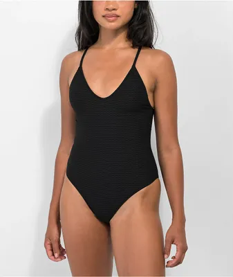 Rio De Sol Bora Black One Piece Swimsuit