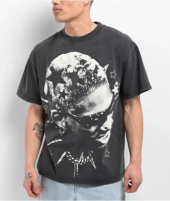 Rodman Apparel Chain Necklace Black Wash T-Shirt