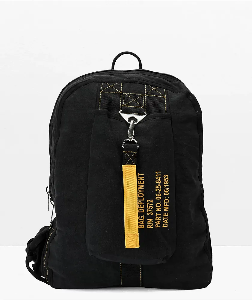 Rothco Vintage Black Canvas Backpack