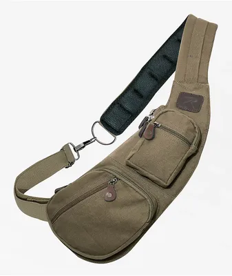 Rothco Vintage Olive Crossbody Bag