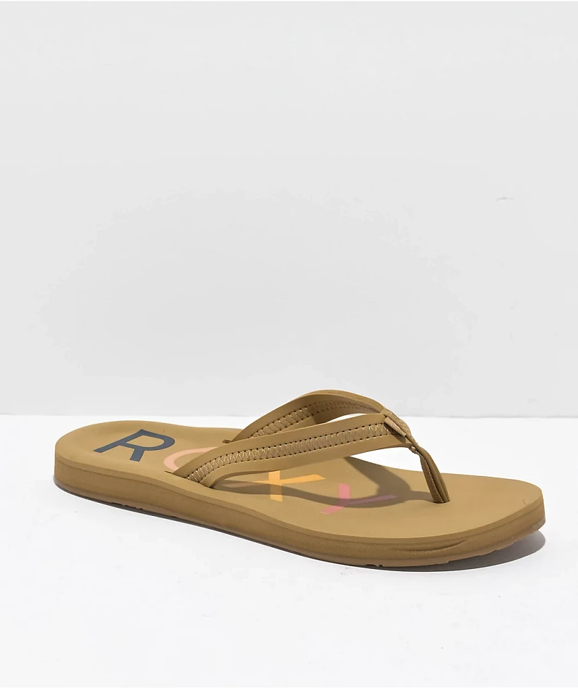 Roxy Vista IV Tan Sandals