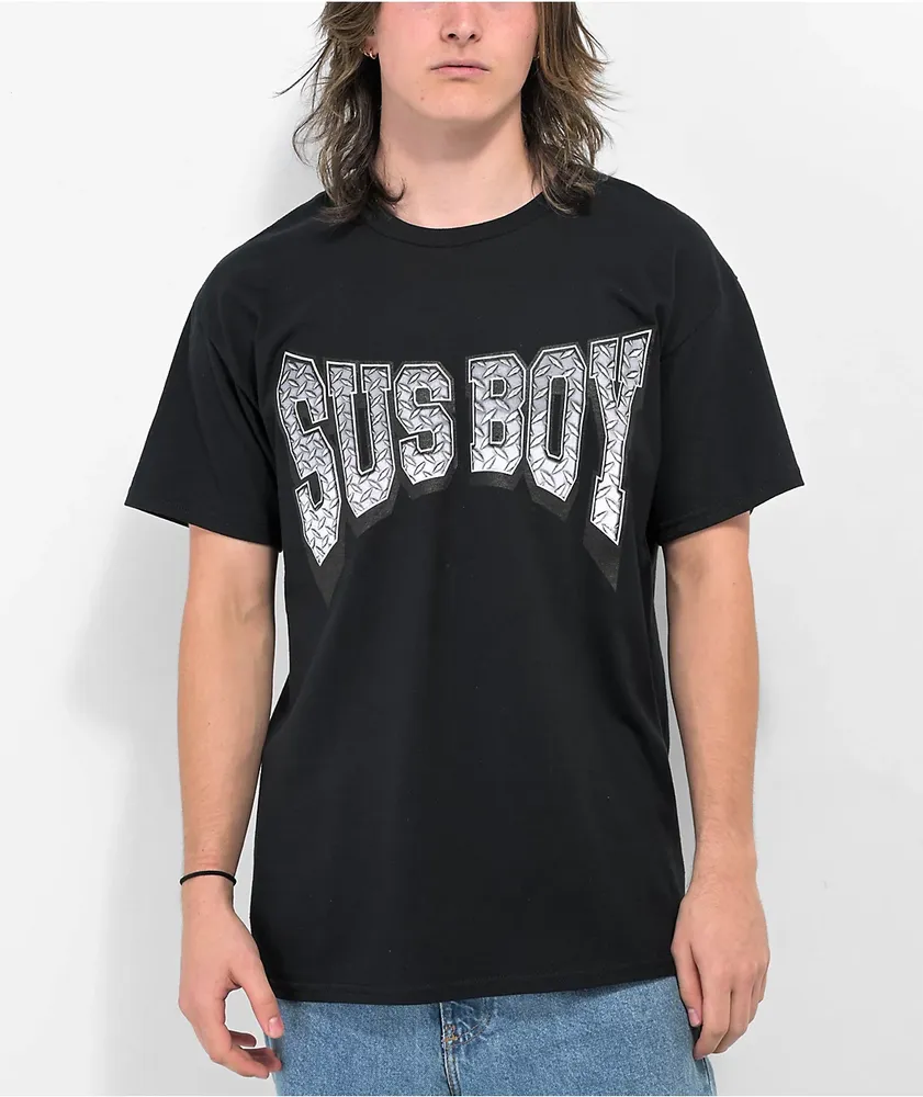 SUS BOY Diamond Plate Black T-Shirt