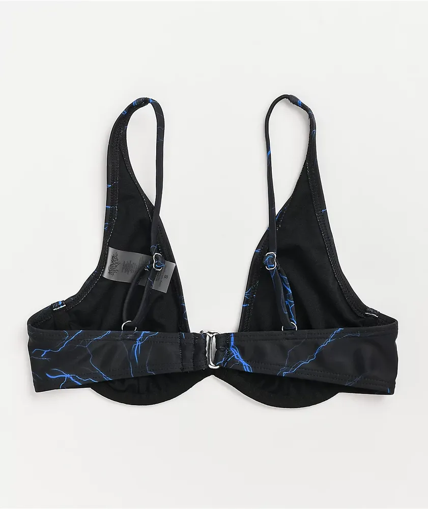 SWIXXZ Blue Thunder Underwire Triangle Bikini Top