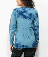 SWIXXZ Gargoyle Blue Tie Dye Long Sleeve T-Shirt