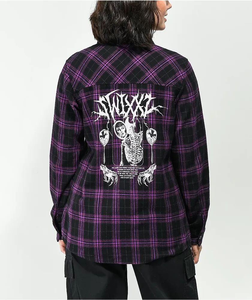 SWIXXZ Know Your Enemy Purple Flannel