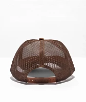 Salem7 Paint Brown & White Trucker Hat