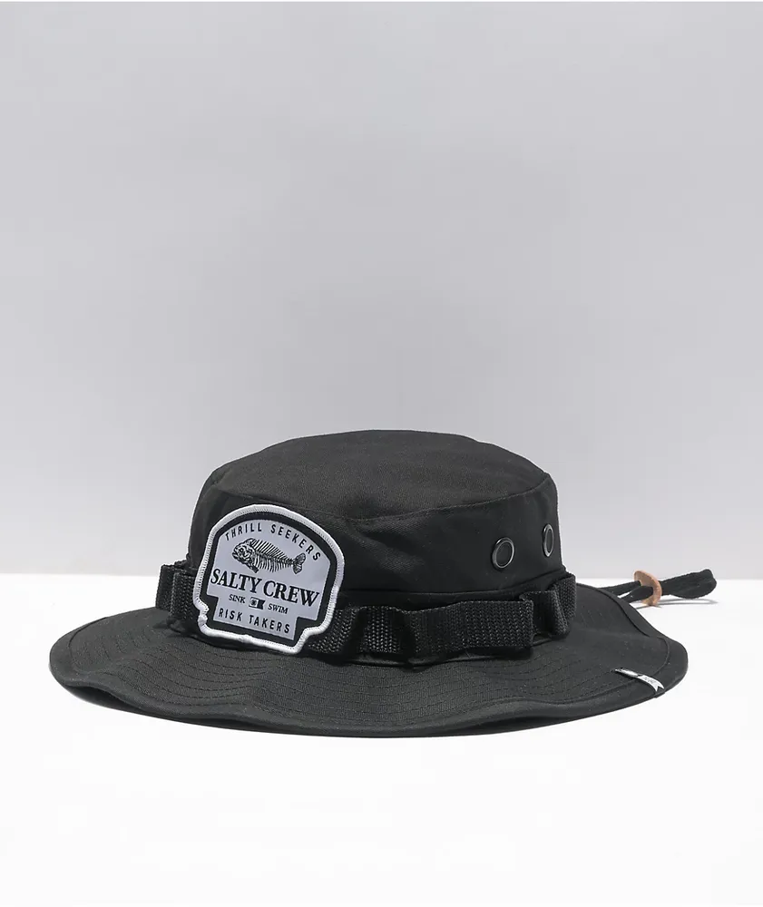 Salty Crew Boneyard Black Boonie Hat
