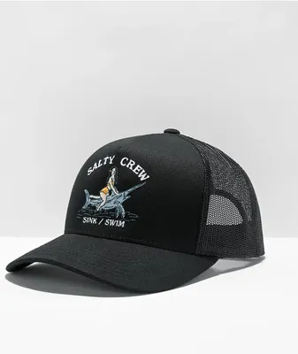 Salty Crew Broadbill Black Trucker Hat
