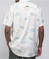 Salty Crew Feeding Frenzy Short Sleeve Button Up Shirt