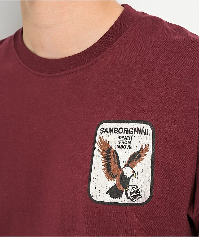 Samborghini Eagle Patch Red T-Shirt