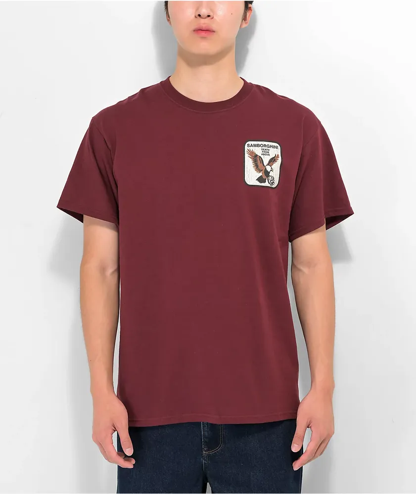 Samborghini Eagle Patch Red T-Shirt