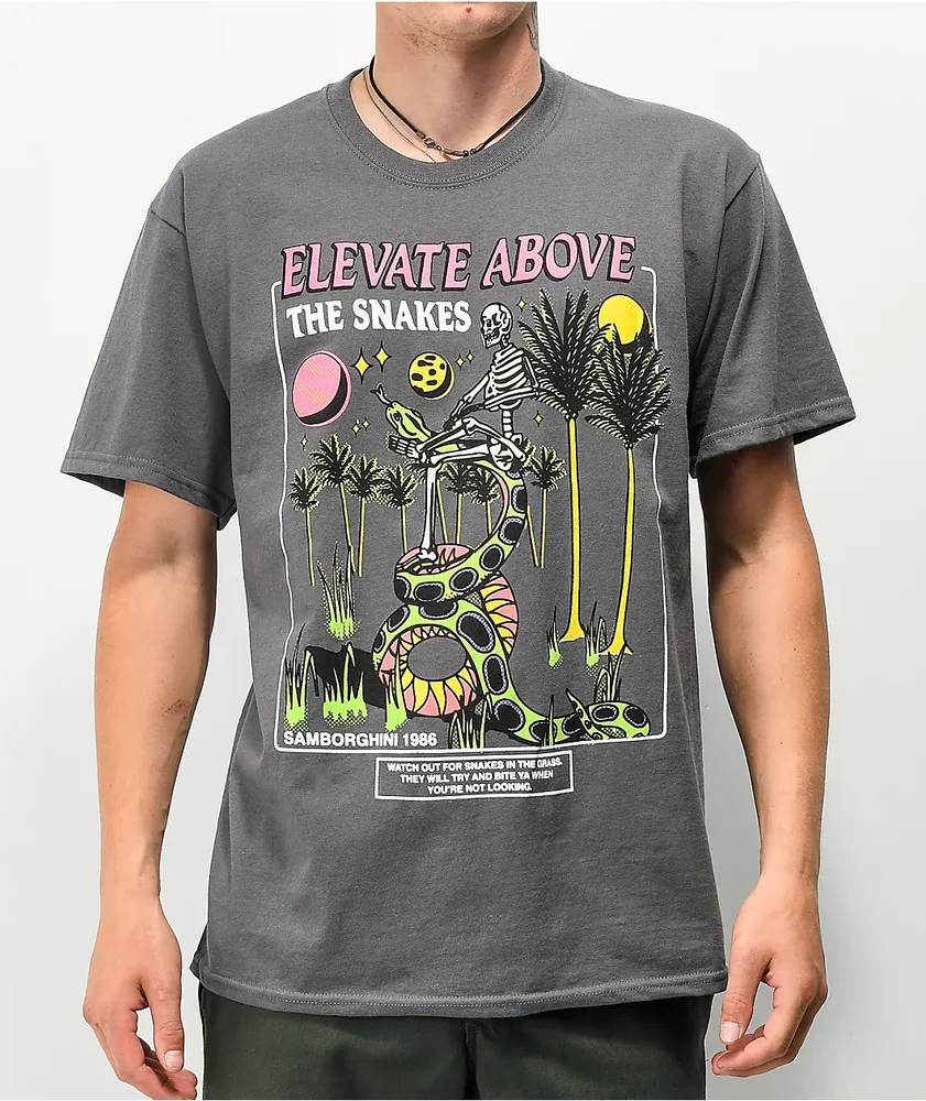 Samborghini Elevate Above Charcoal T-Shirt