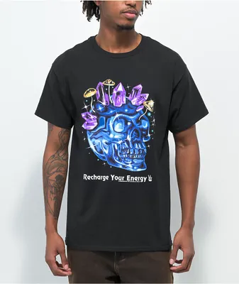Samborghini Recharge Your Energy Black T-Shirt