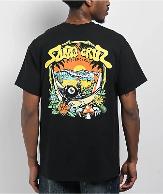 Santa Cruz 8baller Trip Black T-Shirt
