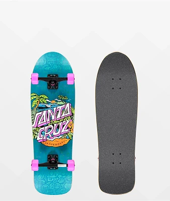 Santa Cruz Aloha Dot Shaped 31.7" Cruiser Skateboard Complete
