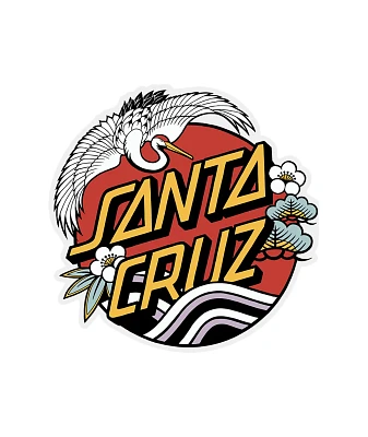 Santa Cruz Crane Dot Sticker
