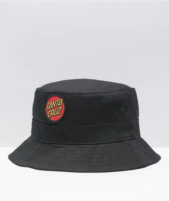 Santa Cruz Dot Black Bucket Hat