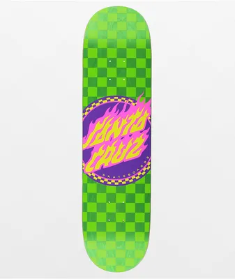 Santa Cruz Flame Dot Checkerboard 8.0" Skateboard Deck