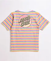 Santa Cruz Gradient Dot Rainbow Stripe T-Shirt